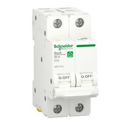 DR Автоматичний вимикач Schneider RESI9 10А, 2P, крива С, 6 кА