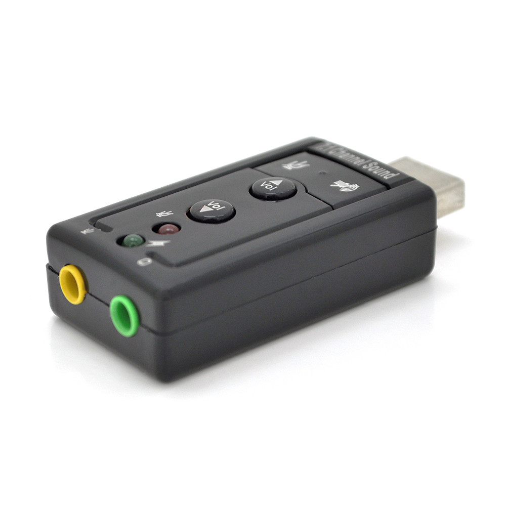 DR Контроллер USB-sound card (7.1) 3D sound (Windows 7 ready), OEM