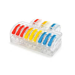 DR Клемна колодка з натискними затискачами 3х9-дроти LT-933 для розподільних коробок, 450V/32A,