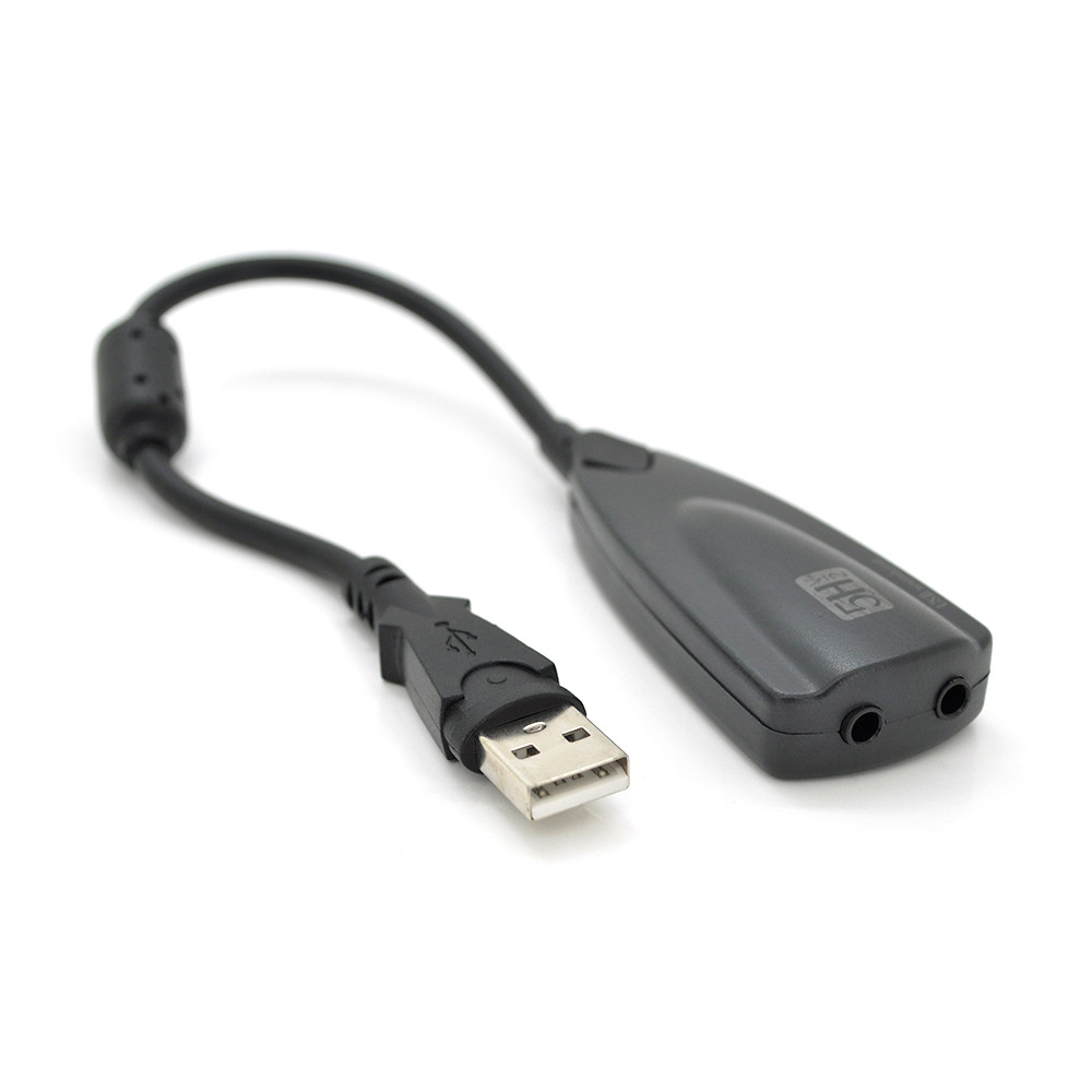 DR Контролер USB-sound card (7.1) 3D sound (Windows 7 ready), 20 см кабель із феритом, Blister Q250, фото 1