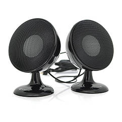 DR Колонки 2.0 Kisonli S-888 для ПК і ноутбука, USB + 3.5 mm, 2x3W, 20Hz-20KHz, Black, BOX, Q60