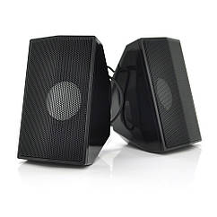DR Колонки 2.0 Kisonli S-333 для ПК і ноутбука, USB + 3.5 mm, 2x3W, 20Hz-20KHz, Black, BOX, Q50