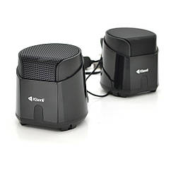 DR Колонки 2.0 Kisonli K500, для ПК і ноутбука, USB + 3.5 mm, 2x3.5W, 20Hz- 20KHz, Black, BOX, Q50
