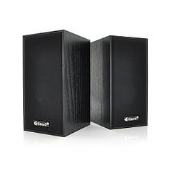 DR Колонки 2.0 Kisonli T-004 для ПК і ноутбука, USB + 3.5 mm, 2x3W, 20Hz-20KHz, Black, BOX, Q40