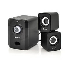 DR Колонки 2.1 Kisonli U-2900BT, для ПК і ноутбука, USB + 3.5 mm, 5W + 2x3W, 20Hz-20KHz, із сабвуфером,