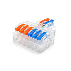 DR Клемна колодка з натискними затискачами 2х6-дроти PCT-426 для розподільних коробок, 400V/32A,