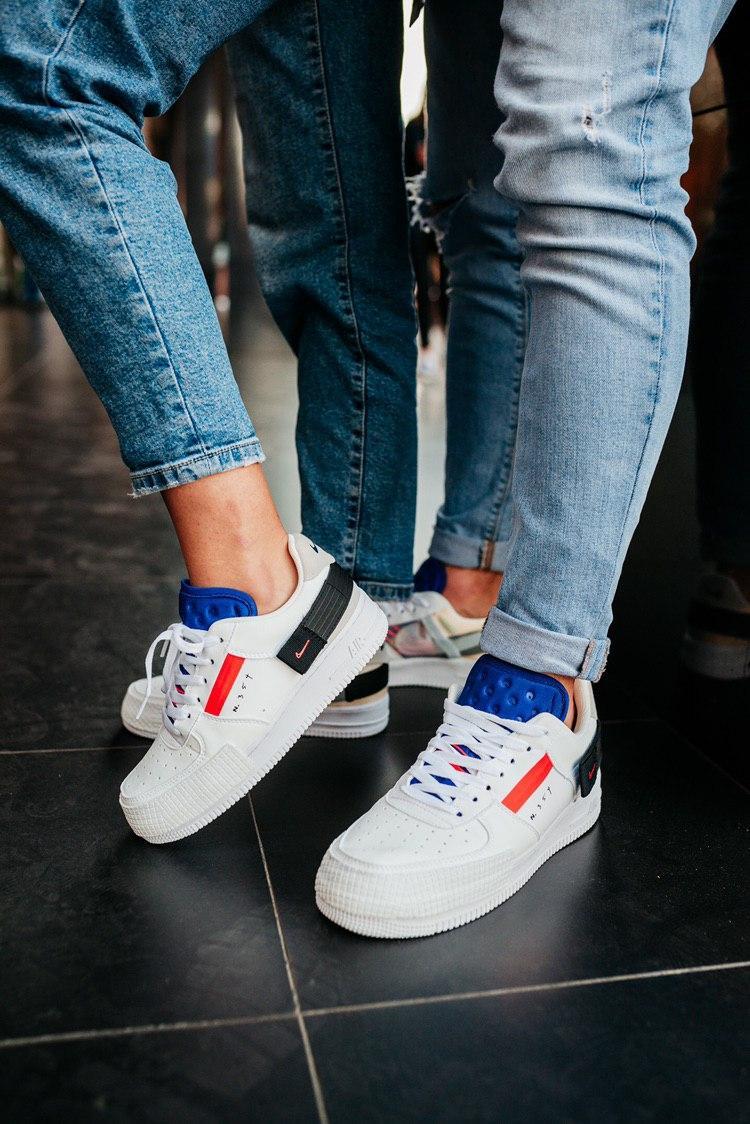 Кросівки жіночі Nike Air Force 1 Type 354 White Blue Red Size 37