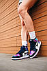 Кросівки жіночі Nike Air Jordan 1 High Violet White Black Size 36, фото 5