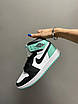 Кросівки жіночі Nike Air Jordan 1 Retro Mid Mint White Black Size 38, фото 2