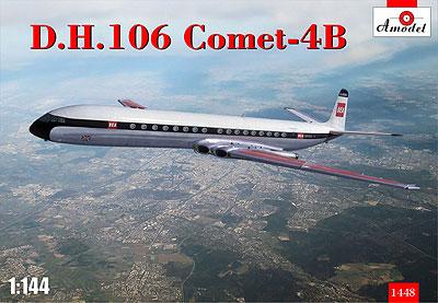 Пластикова модель 1/144 A-model 1448 Британський пасажирський авиалайнер D.H. 106 Comet-4B, фото 1