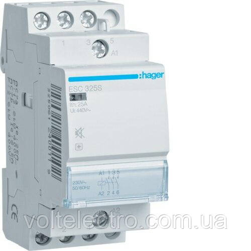 Контактор безшумний 25A, 3НВ, 230В ESC325S
