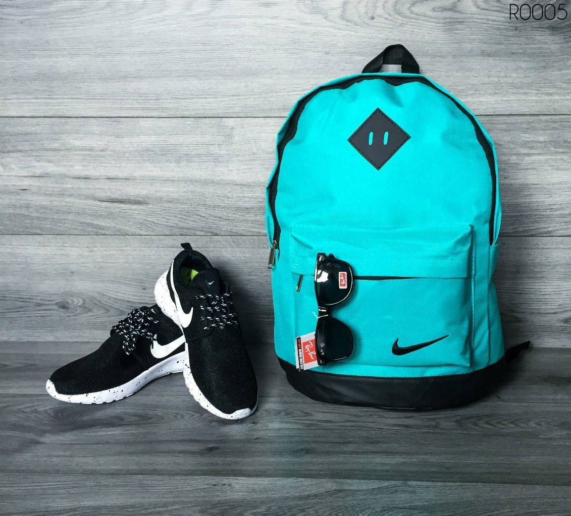 Рюкзак чоловічий жіночий Nike міський спортивний бірюзовий портфель молодіжний сумка найк