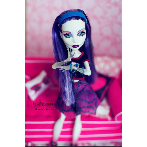 Кукла монстер хай Спектра серии Командный дух Monster High Ghoul Spirit Spectra Vondergeist - фото 7 - id-p264745090