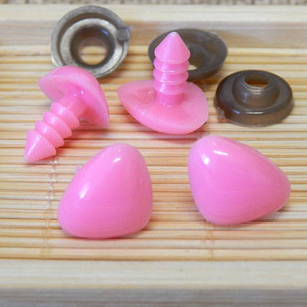 Носик для іграшок 15х12 мм, рожевий, фото 1