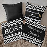 Подарункова подушка BOSS, фото 4