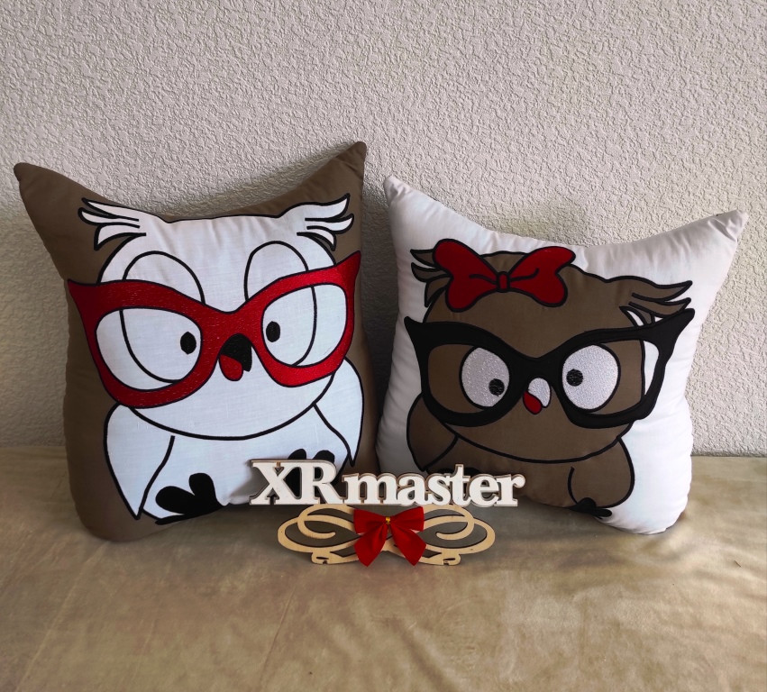 Подушка Розумна сова Машинна вишивка !!! + Аплікація !!!, фото 1