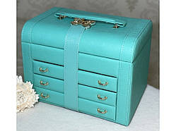 💜Оригінальна скринька для коштовностей із кодовим замком 26.5-19-20 см Бірюза