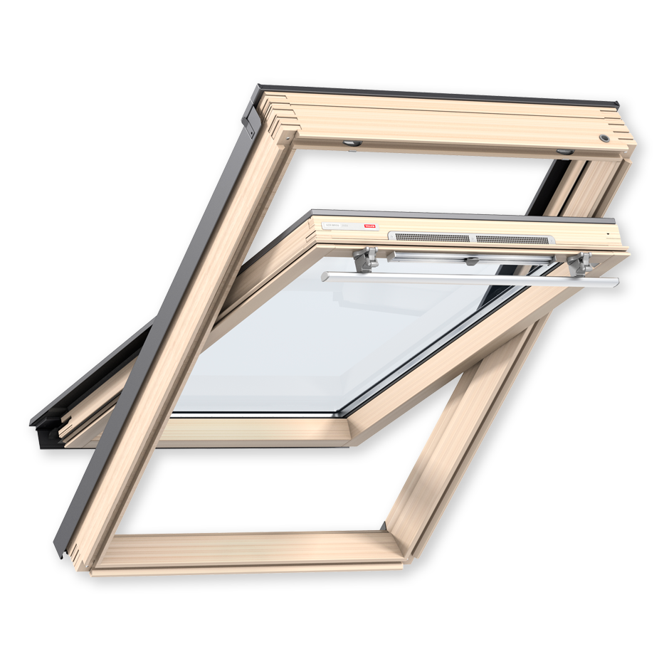Мансардне вікно Velux Optima GZR 3050. Ручка зверху.