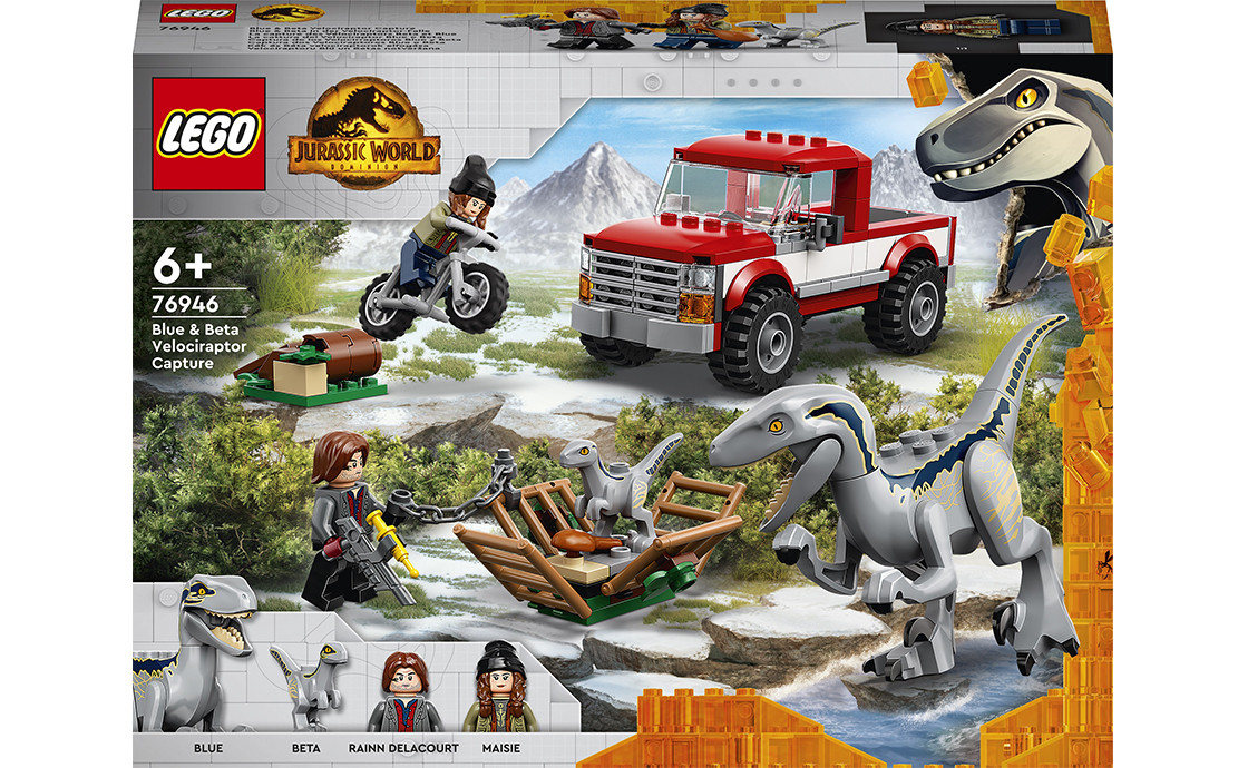 LEGO  Jurassic World Блу та упіймання бета-велоцираптора 181 деталь (76946)