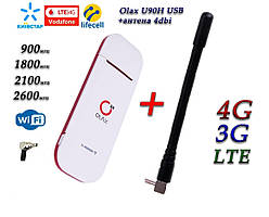Мобільний модем 4G LTE 3G Wi-Fi роутер Olax U90H-E USB та антена 4G(LTE) на 4 db