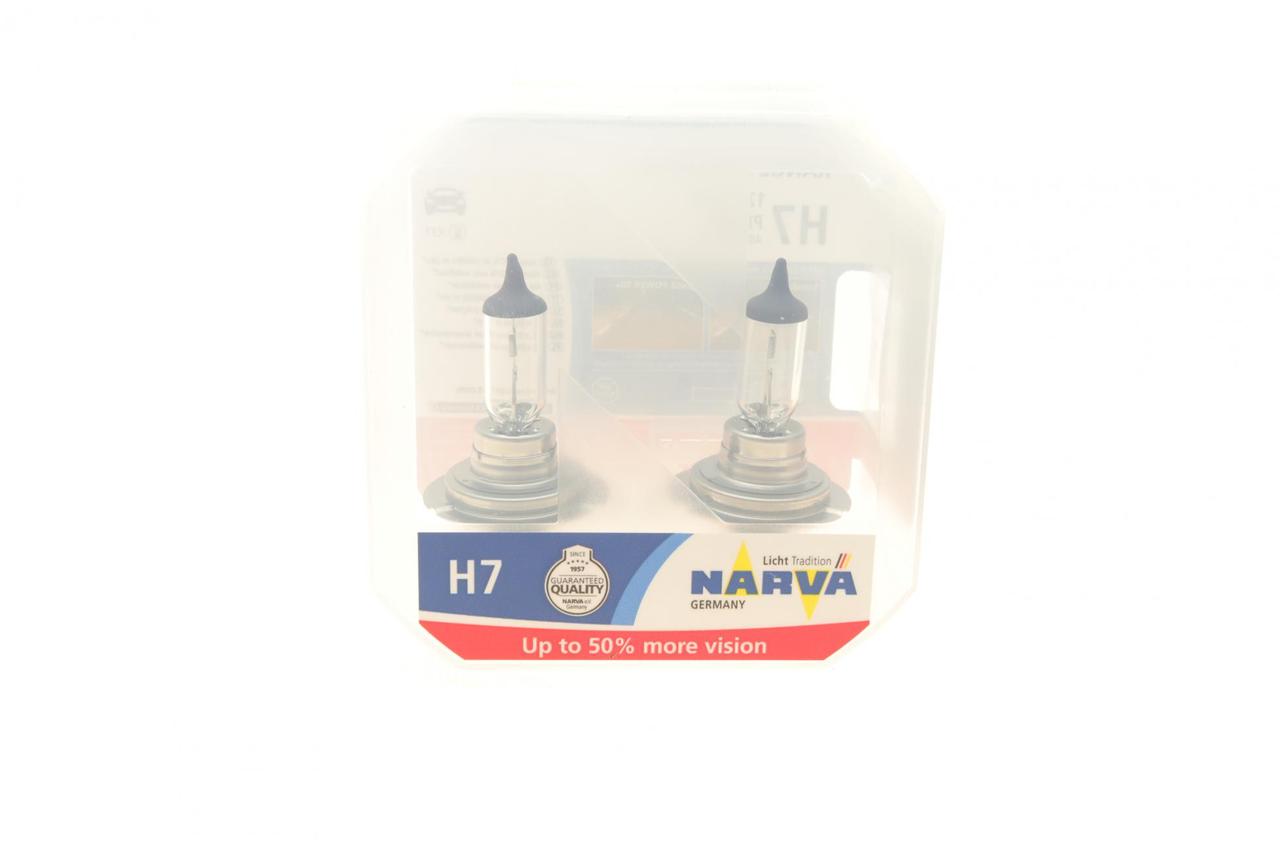 Комплект галогенових ламп Narva H7 Range Power 50+ 12v/55w