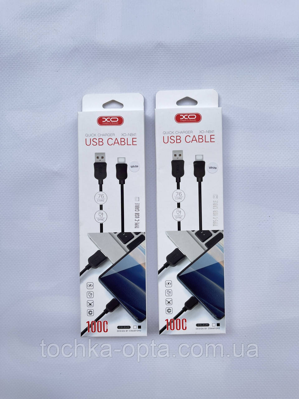 USB-кабель XO NB41 USB — Type C 1M чорний