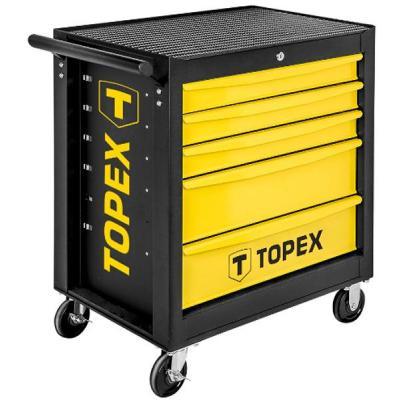 Тележка для инструмента Topex 5 ящиков, 680 x 460 x 825 мм, грузоподъемность 280 кг (79R501) - Вища Якість та - фото 1 - id-p1631694285