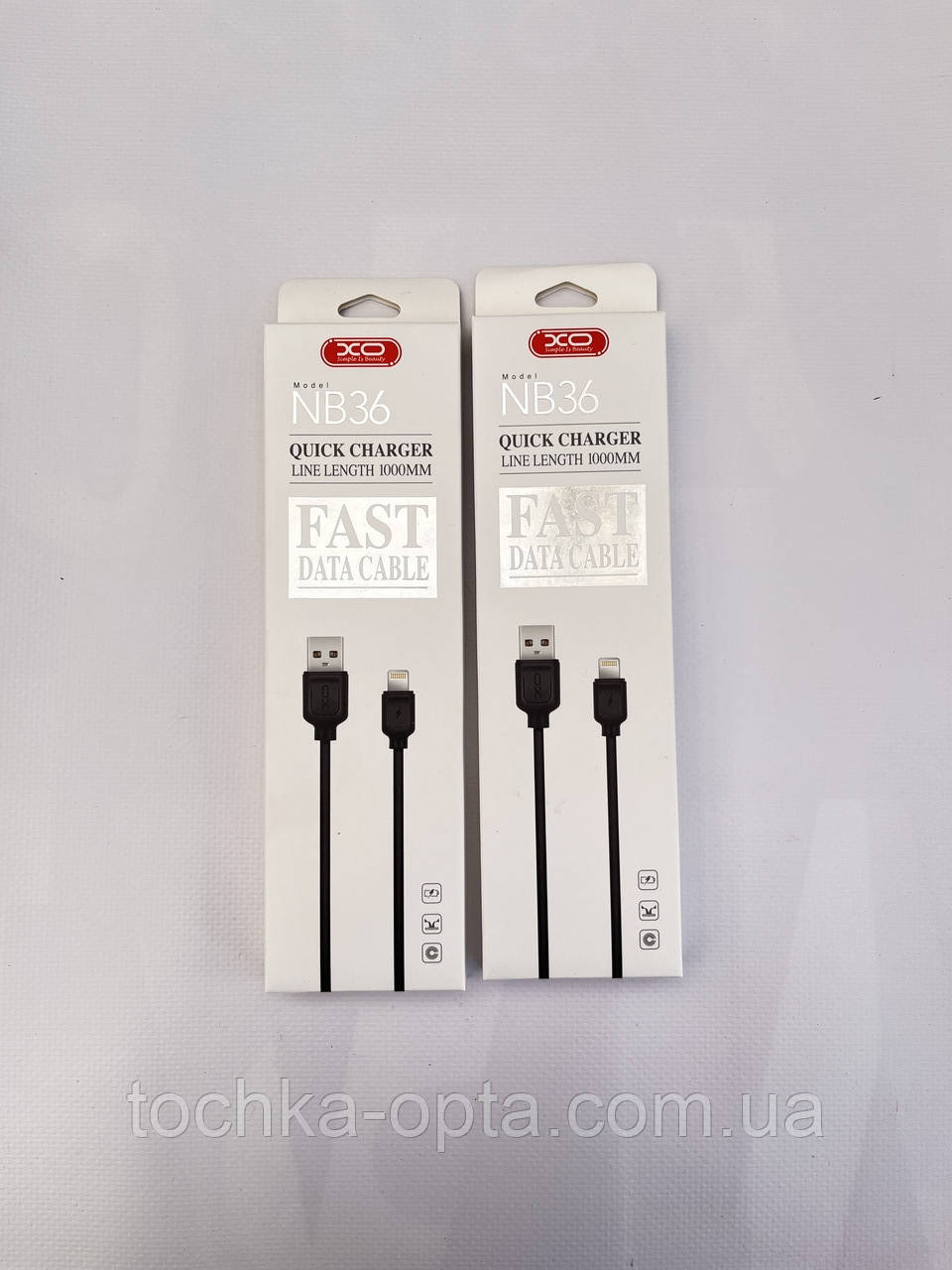 USB-кабель XO NB36 USB — Lightning 1M чорний