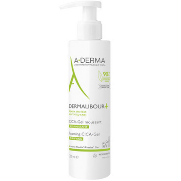 А-Дерма Дермалібур + Цика Гель Очисний для подразненої шкіри A-Derma Dermalibour+ CICA-Gel moussant
