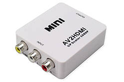 Конвертер відеосигналу ReadyToSky MINI AV RCA to HDMI перетворювач сигналу amc