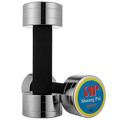 Фитнес гантель хромированная 3кг с неопреновой защитой на ручке 1шт.