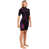 Гідрокостюм Marlin Malibu Shorty Lady Pink/Black 2,5 мм, фото 3