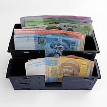 СКАРБ-2(3)П купюрниця з присосками в маршрутку (коробочка для грошей), акційна