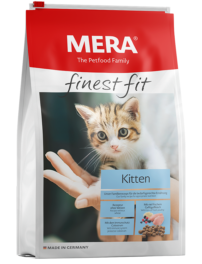 Сухий корм для кошенят, вагітних і годуючих кішок з птицею і молозивом MERA Finest Fit Kitten 1,5 кг