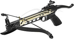 Пістолетний арбалет Man Kung MK-80A4AL Black рекурсивний легкий арбалет з алюмінію для навчання стрільби
