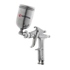 Краскопульт пневматичний HP MINI INTERTOOL PT-0301 : 130 л/хв, діаметр форсунки 0.5мм, 200 мл бачок