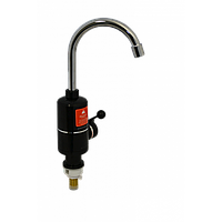 ЭЛЕКТРОНАГРЕВАТЕЛЬ ПРОТОЧНОЙ ВОДЫ EWH-1X-3G-BLC 3 кВт, до +60 град, цвет черный (GRUNHELM)