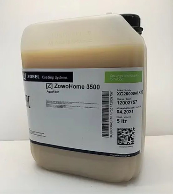 Шпаклювальний розчин Zowo-Home 3500 Aquafiller для паркету, дерев'яної підлоги, 5кг, Zobel