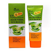 EKEL UV Aloe Vera Sun Block SPF 50+/PA+++, сонцезахисний крем з екстрактом алое вера 70 g