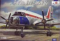 Пластикова модель 1/144 A-model 1463 чехословацький ліцензійний літак Avia Av-14 FK