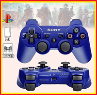 Беспроводной джойстик Bluetooth Dualshock3 для PS3/ПС3,игровой манипулятор геймпад контроллер для PS3 Син spn