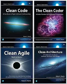 Clean Code+The Clean Coder+Clean Architecture+Clean Agile. Robert C. Martin (Комплект книг)