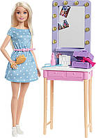 Кукла Барби "Малибу" Гримерка Barbie: Big City, Big Dreams Malibu Doll and Backstage Dressing Room Playset