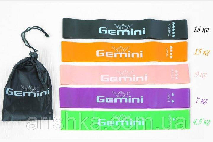Гумки для фітнесу (еспандери) Gemini 3 шт, 5 шт
