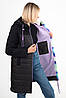 Жіноча куртка TOWMY 6727 black purple, фото 7