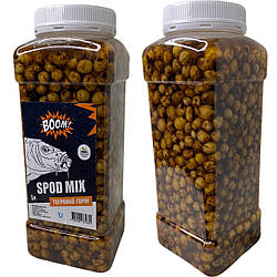 Готова зернова прикормка відварна Spod Mix Boom 1л. (Тигровий горіх)