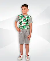 Костюм літній для хлопчика 01728 Супергерой стрейч-котон, футболка і шорти
