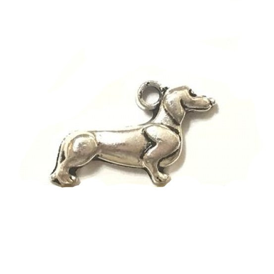 Підвіска Finding Собака такса Метал Античне срібло 23 мм x 18 мм 6350