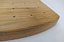 Дошка для подачі канапе та закусок із дуба, фігурна, 30×18×2 см — натуральний дерев’яний посуд для стильної сервіровки, фото 9