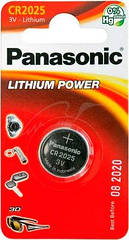 Батарея Panasonic CR 2025 BLI 1 LITHIUM